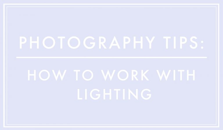 Photography Tips For Fashion Bloggers • How To Work With Lighting