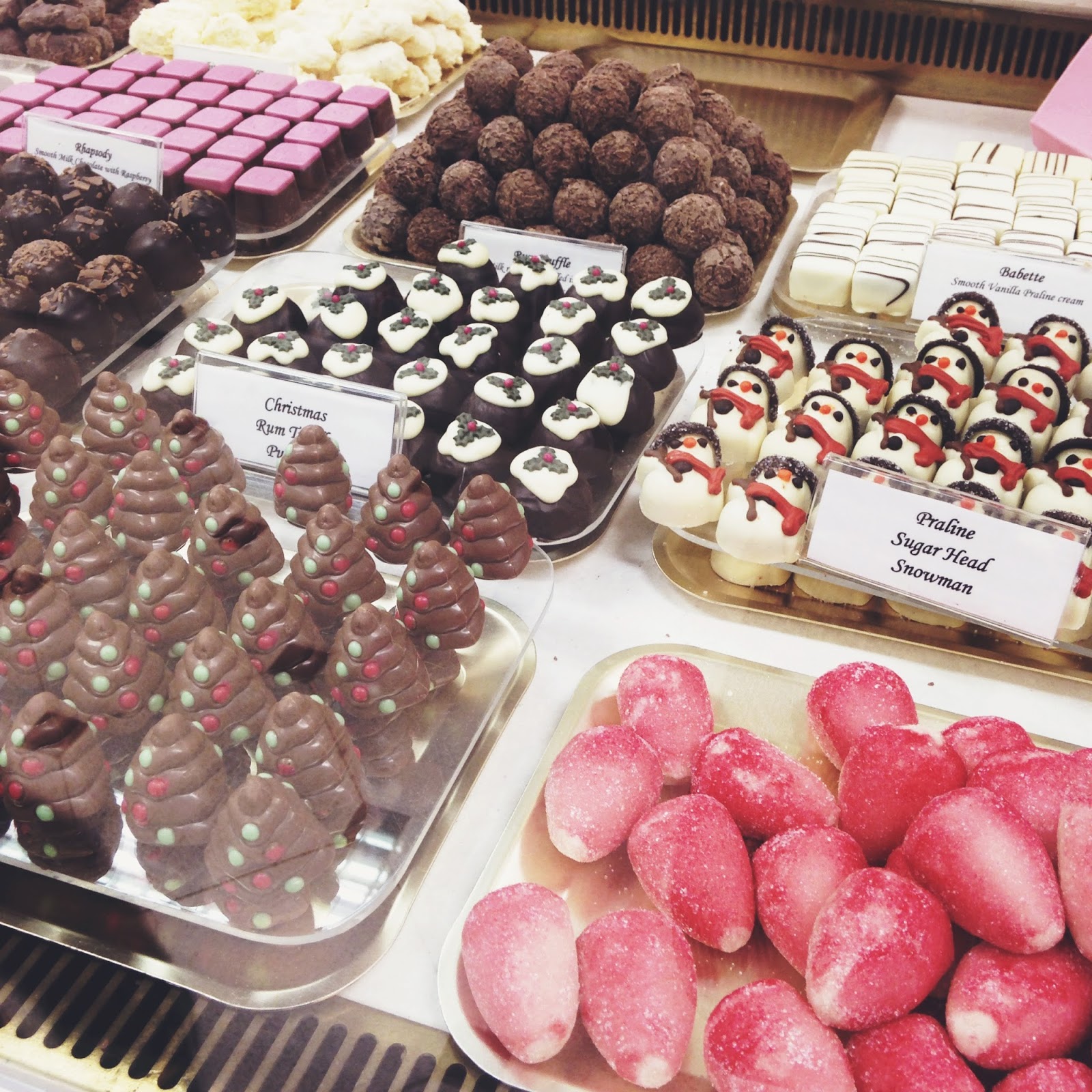 Christmas chocolates Christmas chocolates