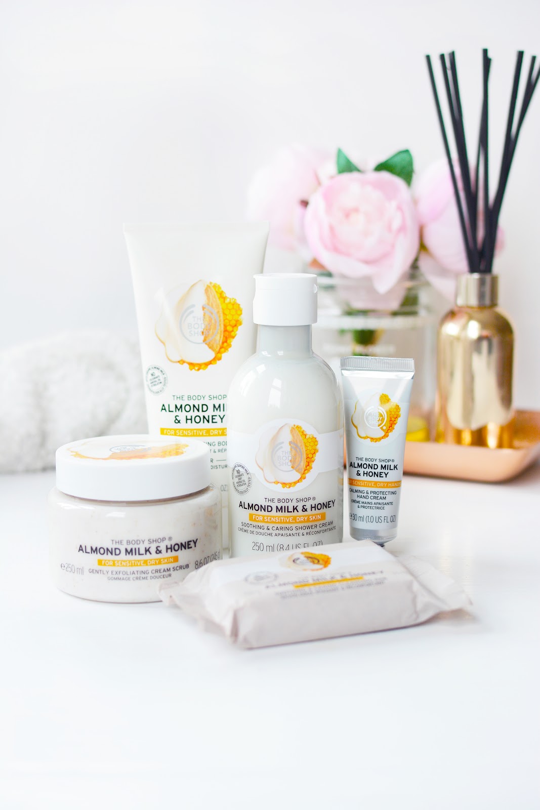 The Body Shop Almond Milk & Honey Collection For Dry, Sensitive Skin